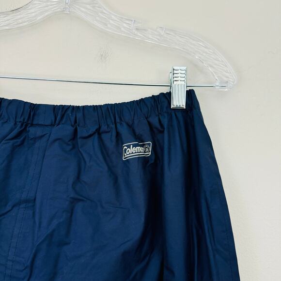 Coleman Nylon Wind Rain Pants Net Lining Dark Blue Navy Men's Size M - Picture 9 of 13